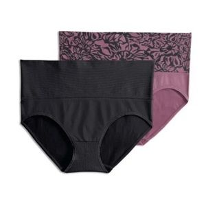 💜Jockey Essentials Women's 360 Slimming, Seamfree Slimming Brief Panties 2 Pack